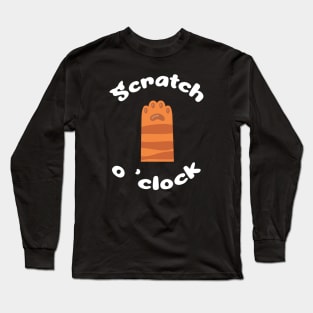 Cat Scratch O Clock Long Sleeve T-Shirt